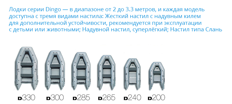 лодки BRIG серии Dingo